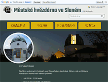 Tablet Screenshot of hvezdarna-slany.cz